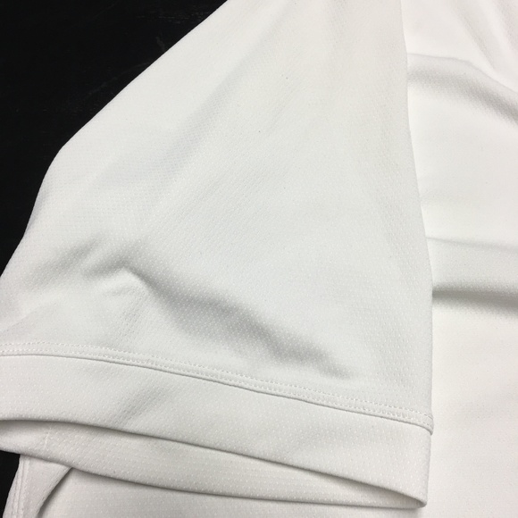 NIKE DRI-FIT XL POLYESTER WHITE 3-BUTTON POLO EUC - Picture 6 of 8